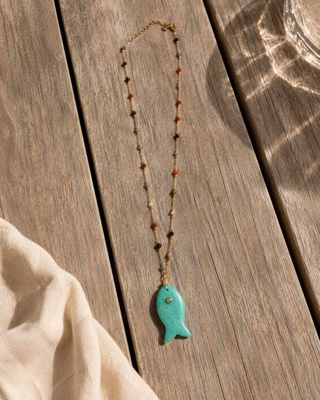 Limited edition fish necklace.